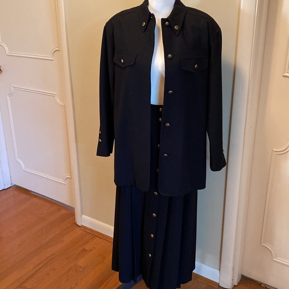 Arlequin Paris Black Wool Suit, Vintage - Picture 8 of 16